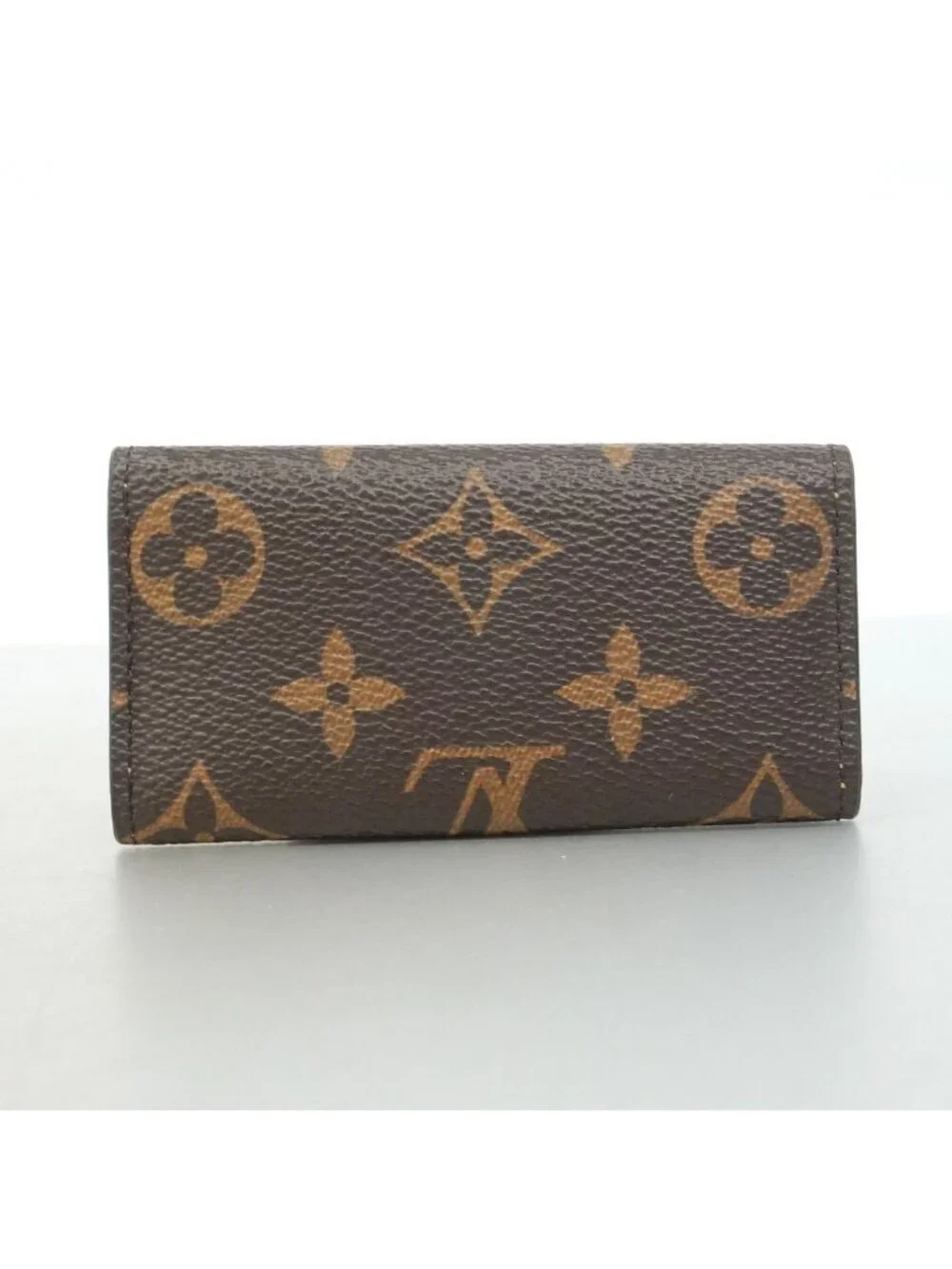 Louis Vuitton Key Case Monogram Multicles 4 Brown Jaune D'or Key Holder Coin